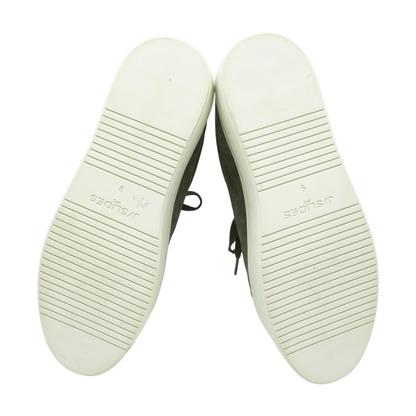 Olive Low-Top Athletic Shoes