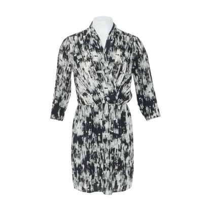 Black Print Mini Dress