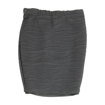 Black Solid Mini Skirt