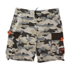 Beige Camo Cargo Shorts