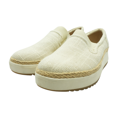 Cream Slip-On Flats