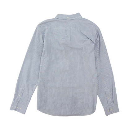 Blue Striped Long Sleeve Button Down