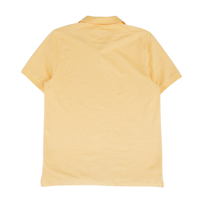 Orange Polka Dot Short Sleeve Polo