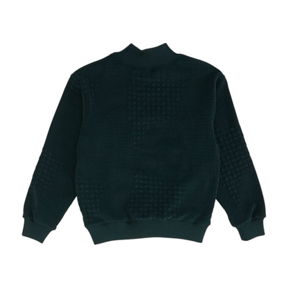 Green Solid Sweatshirt Pullover