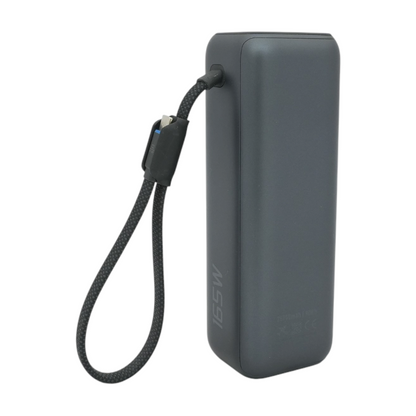 25K 165W Power Bank With Built-in and Retractable Cables