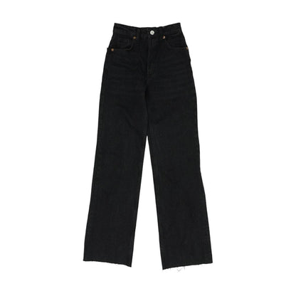 Black High Rise Regular Jeans