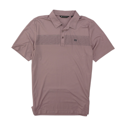 Purple Solid Short Sleeve Polo