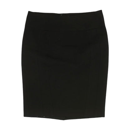 Black Solid Mini Skirt