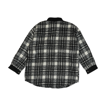 Black Plus Plaid Button Down