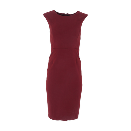 Maroon Midi Dress
