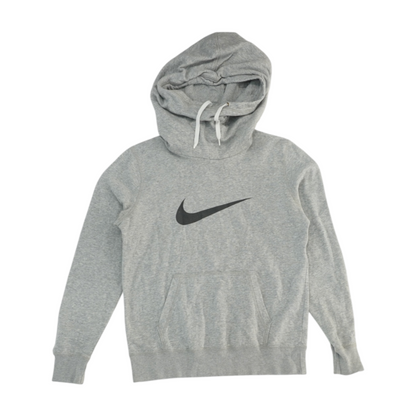 Gray Solid Hoodie Pullover