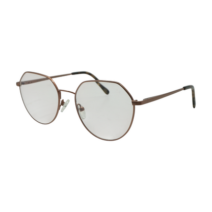 Rose Gold Zola Geometric Prescription Eyewear