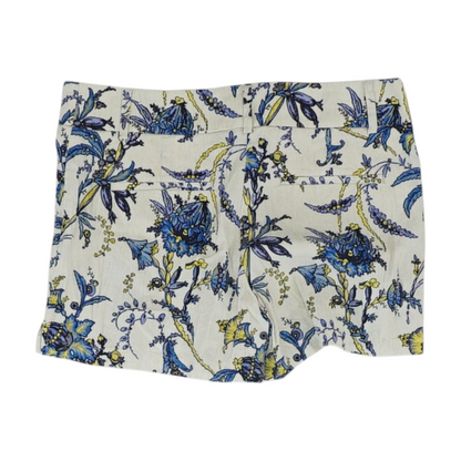 Beige Graphic Chino Shorts