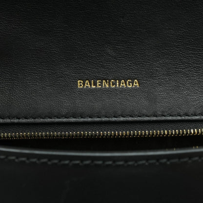 Hourglass Top Handle Bag in Black