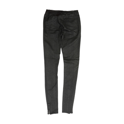Charcoal Animal Print Skinny Pants