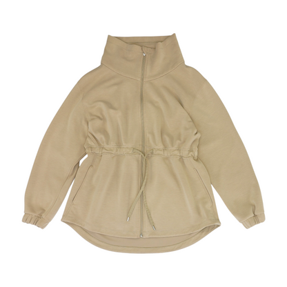 Beige Solid Active Jacket