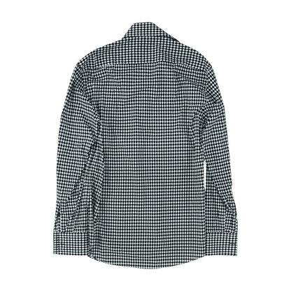 White Check Long Sleeve Button Down