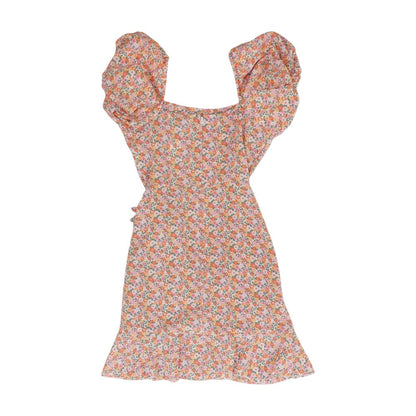 Pink Floral Midi Dress