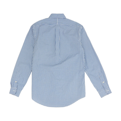 Blue Check Long Sleeve Button Down