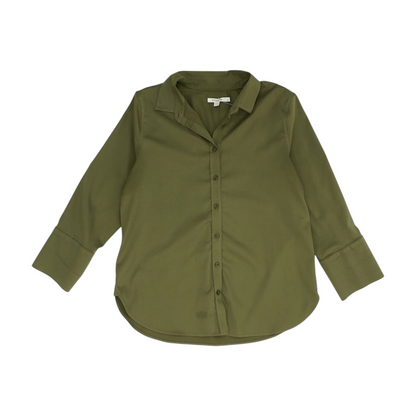 Green Button Down