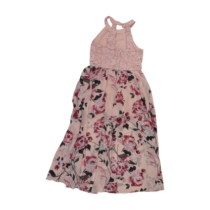 Pink Floral Formal Dress