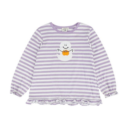 Purple Striped Blouse