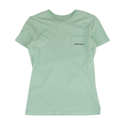 Turquoise Solid Crewneck T-Shirt