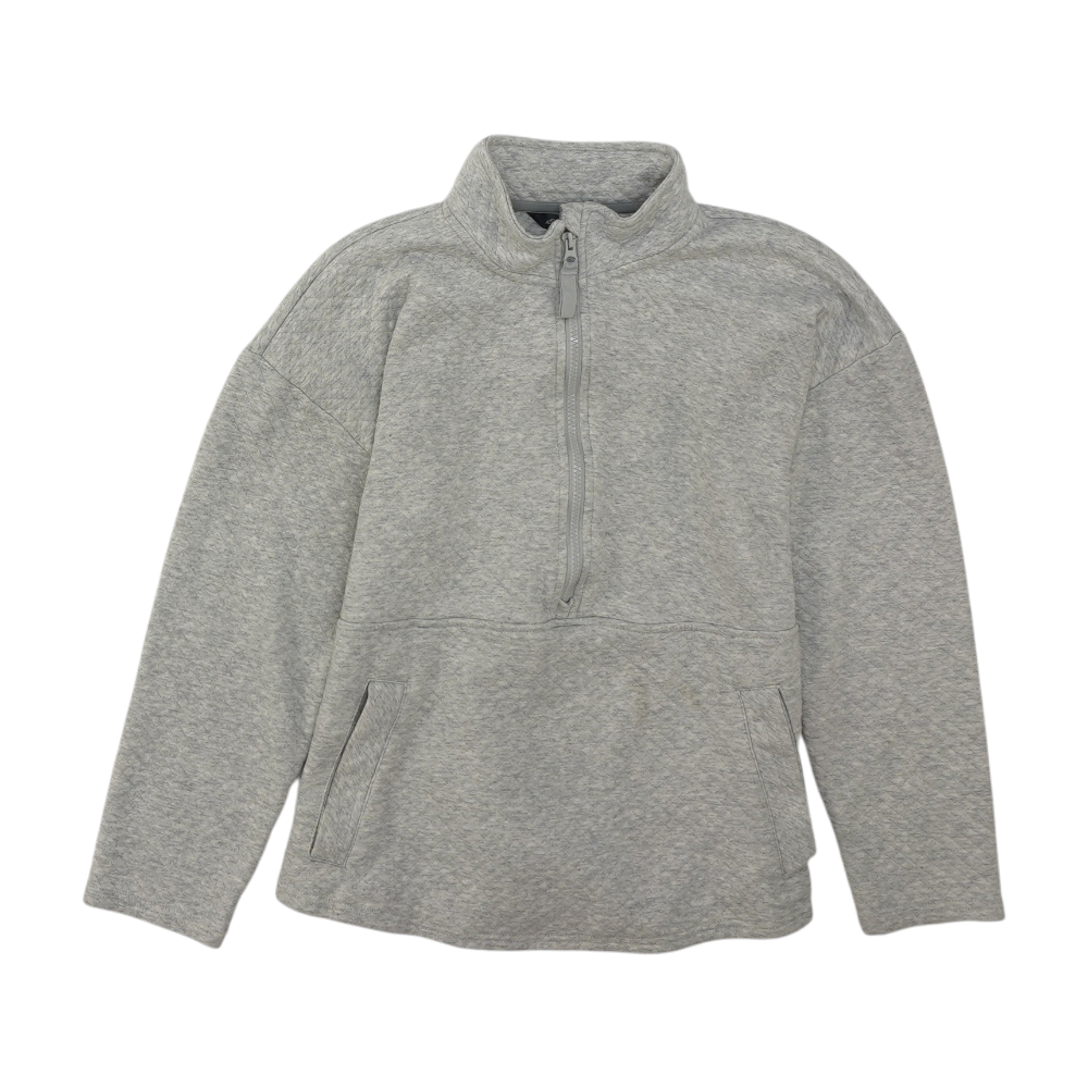 Eddie Bauer Gray Solid 1/4 Zip Pullover – Image 1