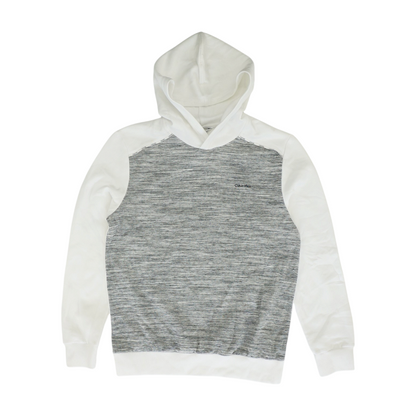 Gray Color Block Hoodie Pullover