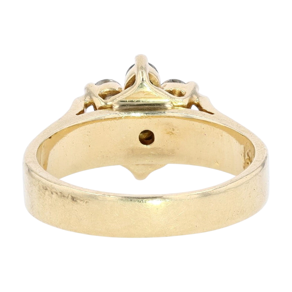 5/8 ctw 14K Yellow Gold Diamond Fashion Ring – Image 3