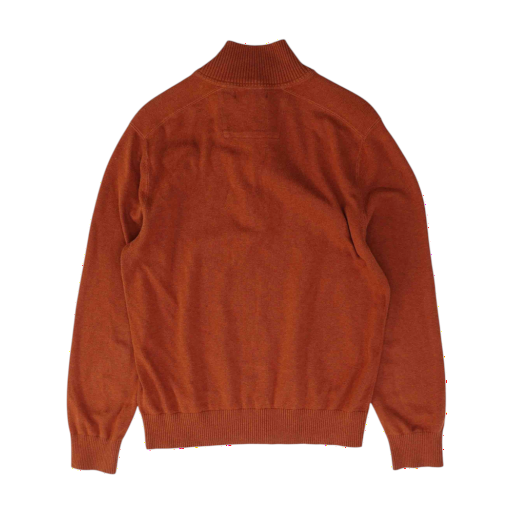 Rust Solid 1/4 Zip Pullover