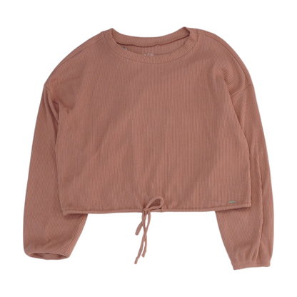 Pink Solid Sweatshirt Pullover