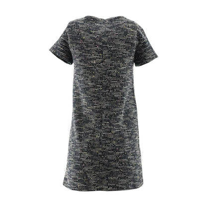 Navy Polka Dot Midi Dress