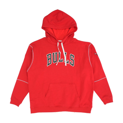 Red Chicago Bulls Solid Hoodie Pullover
