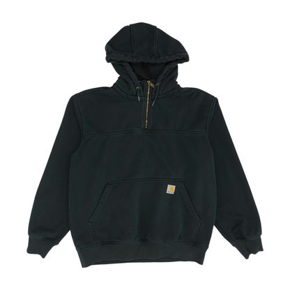 Black Solid Hoodie Pullover