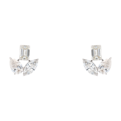 5/8 ctw 14K White Gold Lab Grown Diamond Stud Earrings