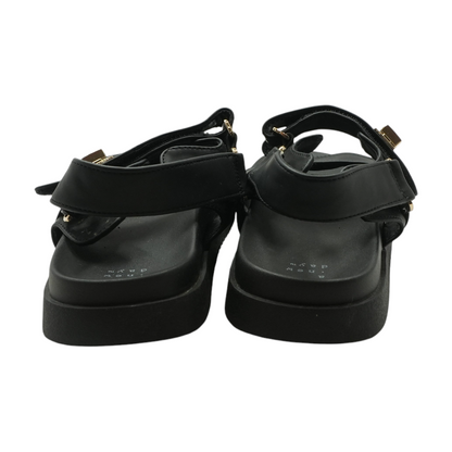 Black Flat Sandals
