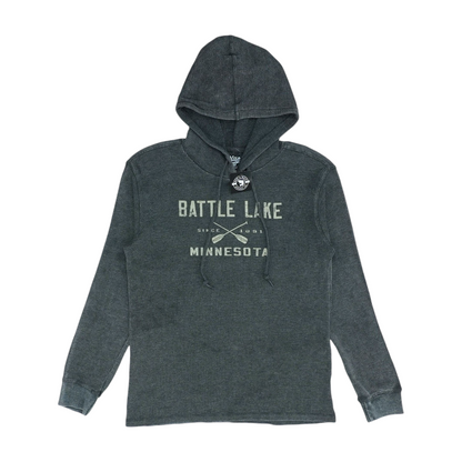 Gray Solid Hoodie Pullover