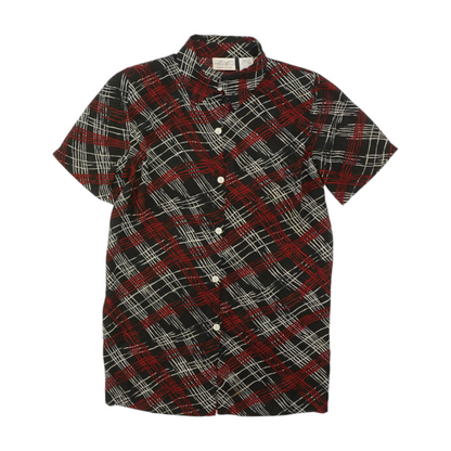 Vintage Black Striped Button Down