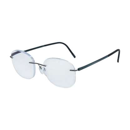 Silver 5567 Round Prescription Eyewear