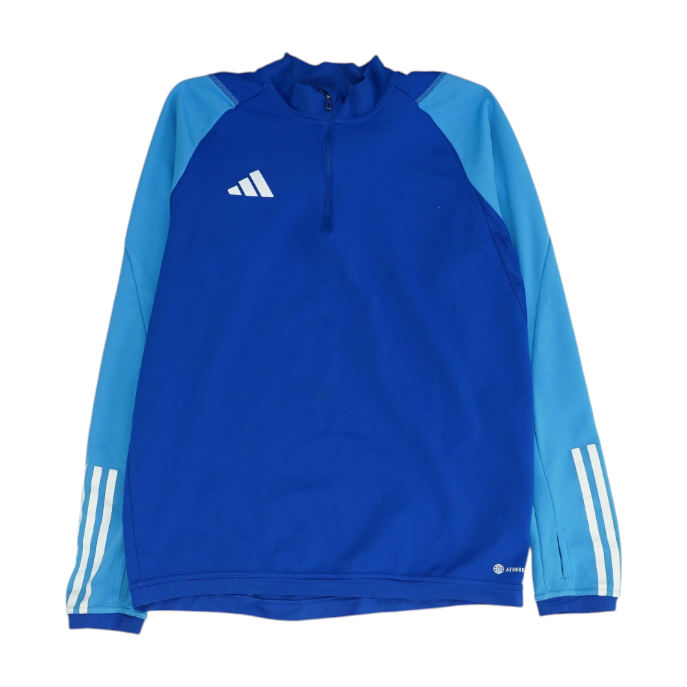 Blue Color Block 1/4 Zip Pullover