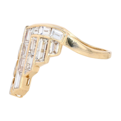 3 1/2 ctw 14K Yellow Gold Lab Grown Diamond Fashion Ring