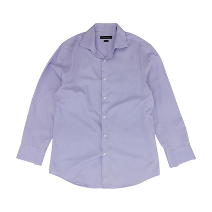 Lavender Solid Long Sleeve Button Down