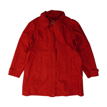 Red Solid Rain Jacket