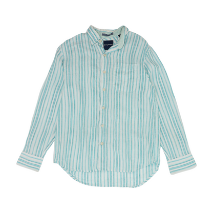 Blue Striped Long Sleeve Button Down