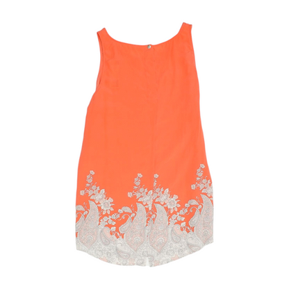 Orange Paisley Blouse