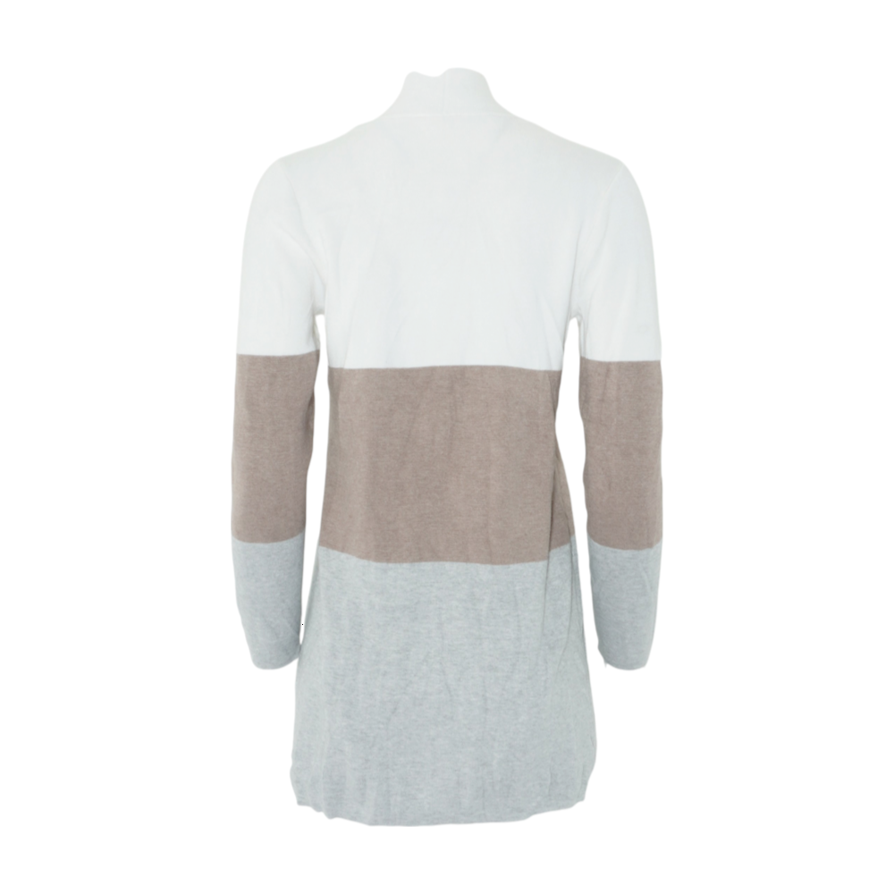 Multi Color Block Cardigan Sweater