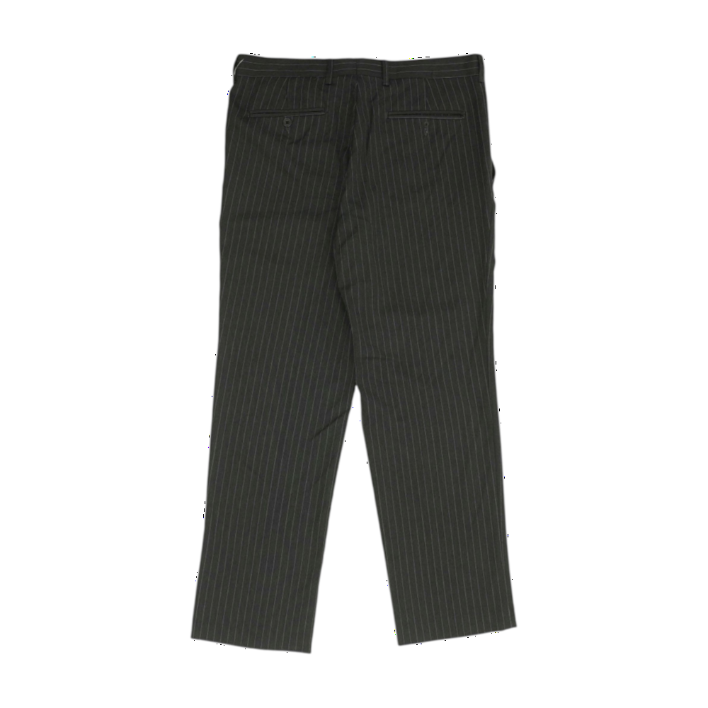 Charcoal Striped Regular Pants
