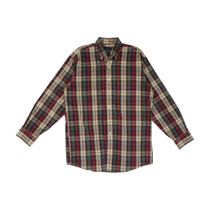 Multi Plaid Long Sleeve Button Down