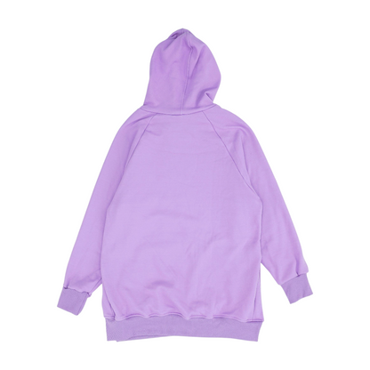 Purple Solid Hoodie Pullover